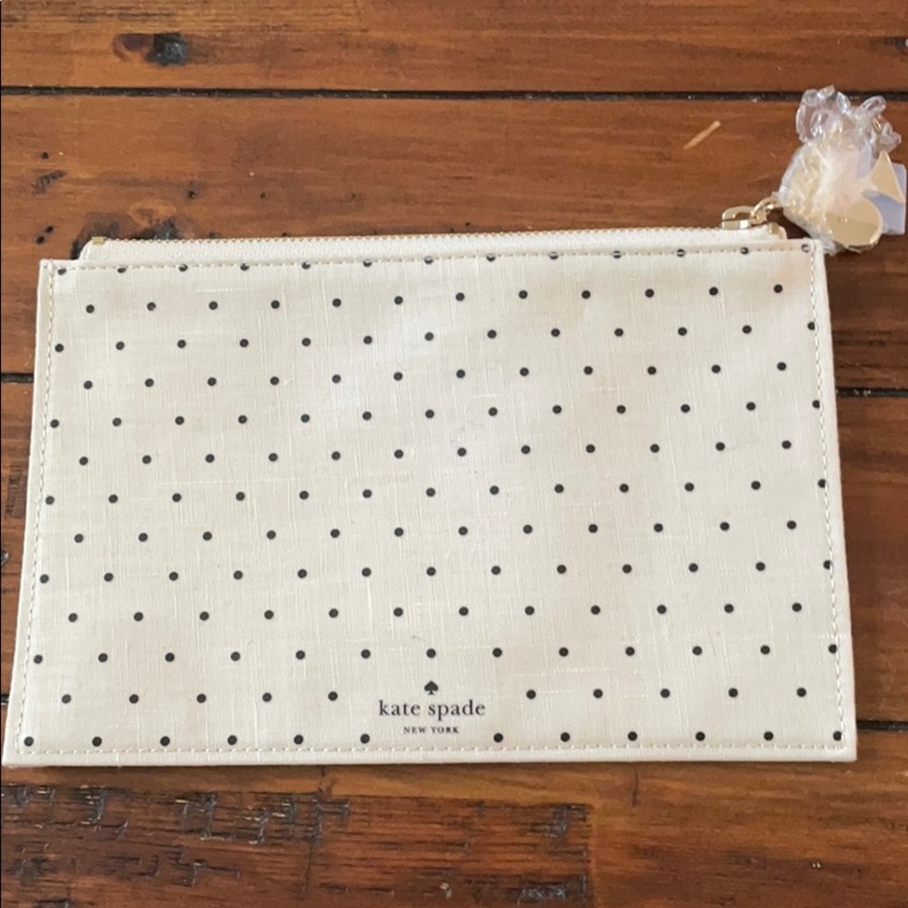 Kate spade polka dot pouch - unused